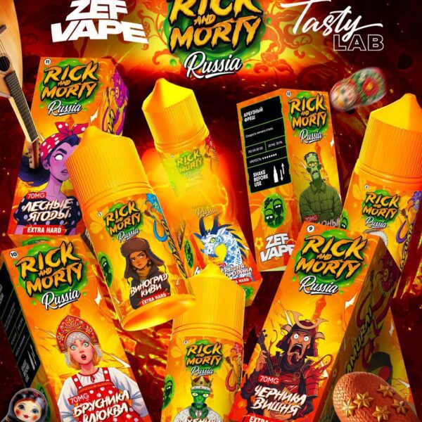 Rick And Morty Russia 7% Salt Extra HARD 30ml